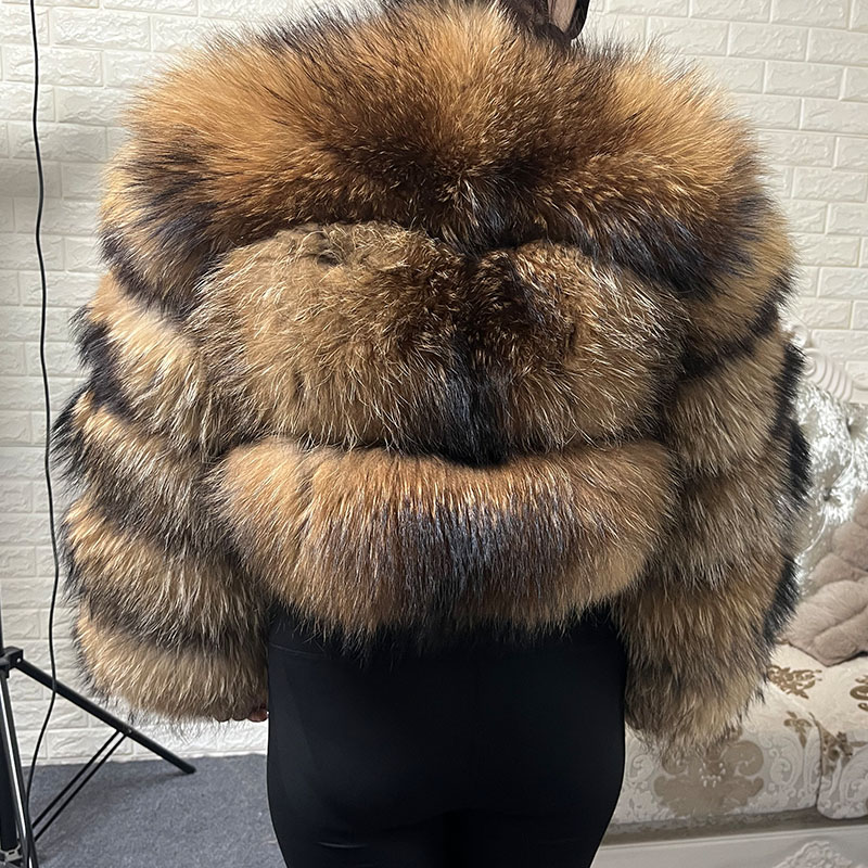 Plus Size Tops Brown Fur Maoma - đánh giá và giá Winter Clothing Stores