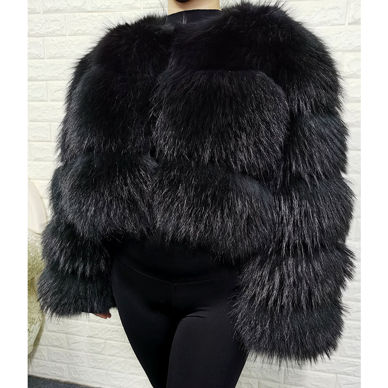 Plus Size Tops Brown Fur Maoma - đánh giá và giá Winter Clothing Stores