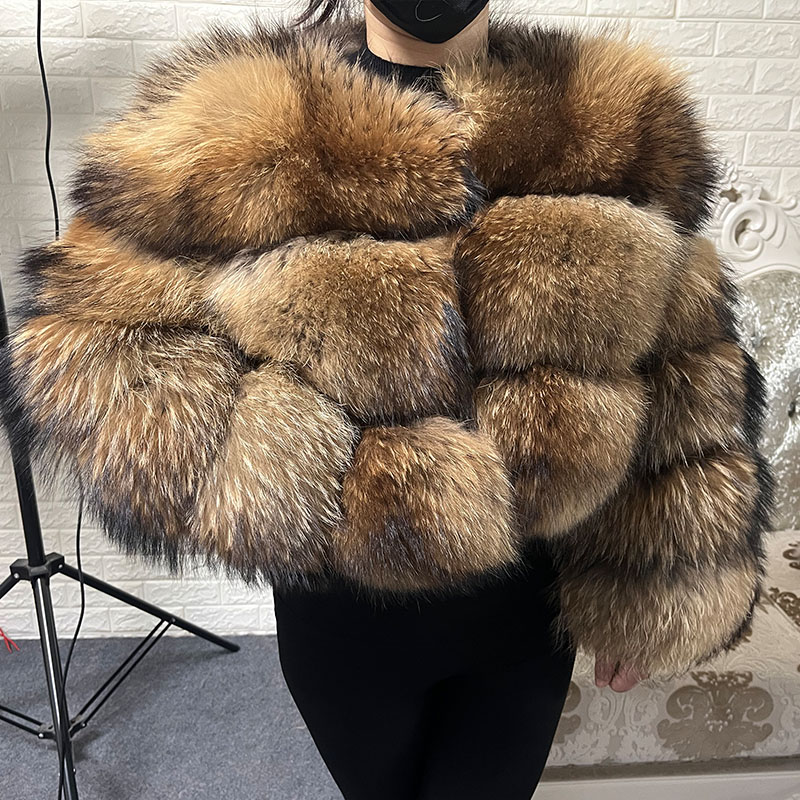 Plus Size Tops Brown Fur Maoma - đánh giá và giá Winter Clothing Stores