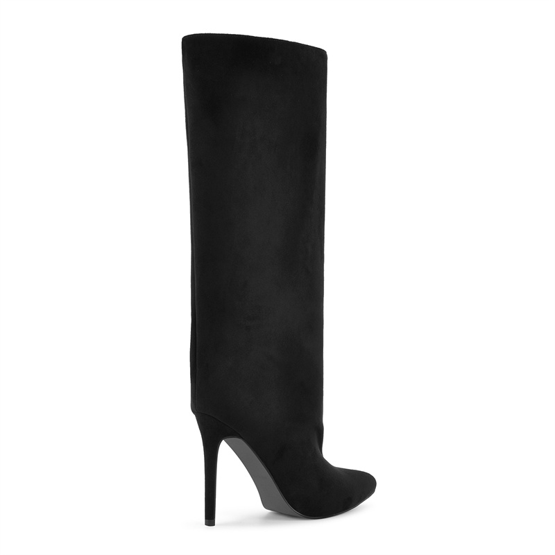 Onlymaker Black Faux Suede Kne - đánh giá và giá Winter Clothing For Woman