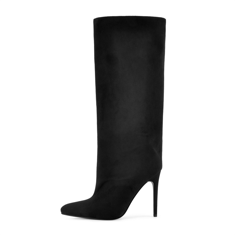 Onlymaker Black Faux Suede Kne - đánh giá và giá Winter Clothing For Woman