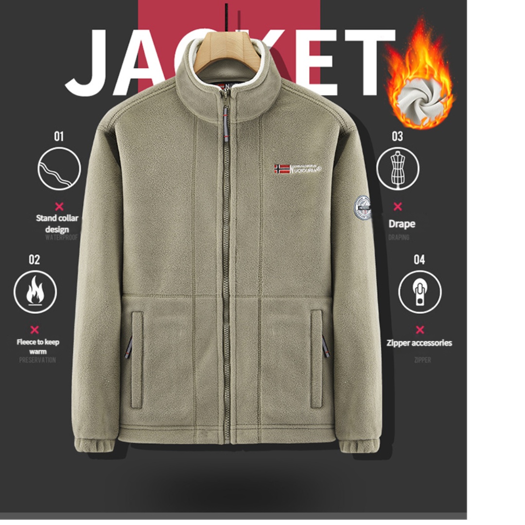 Thickened Fleece Double-sided  - đánh giá và giá Winter Clothing Norway