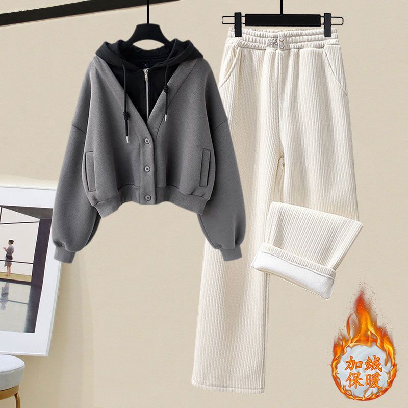 Plush and Thickened Hoodie Jac - đánh giá và giá Winter Clothing Sales