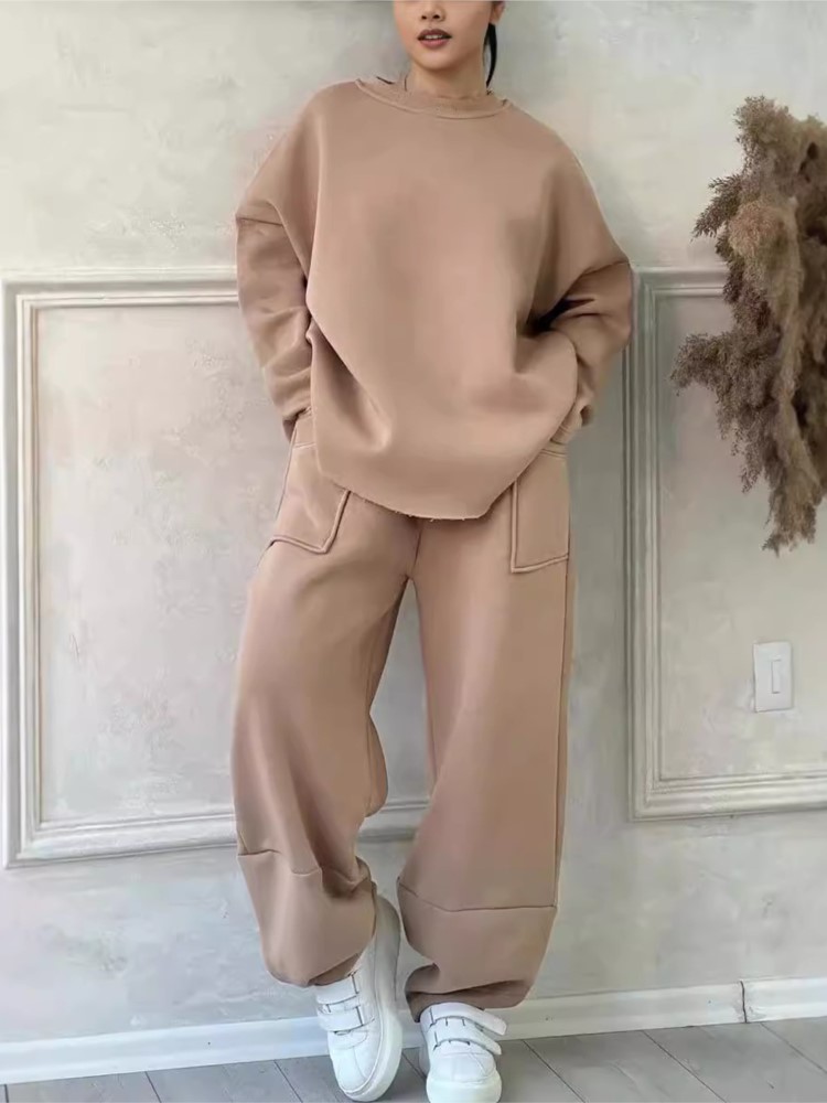 New Solid 2 Piece Set Women's  - đánh giá và giá Winter Clothing Sales